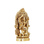 Brass Kali Mata Idol Four Arms 8" - Prabhavali Frame Divine Protection | Jaipurio